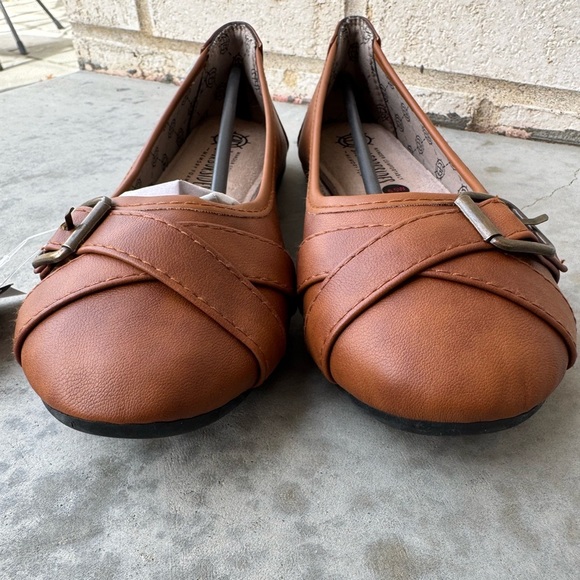 Harborsides Grape Ballet Flats buckle Brown Size 6.5W wide width NWT - Picture 2 of 8